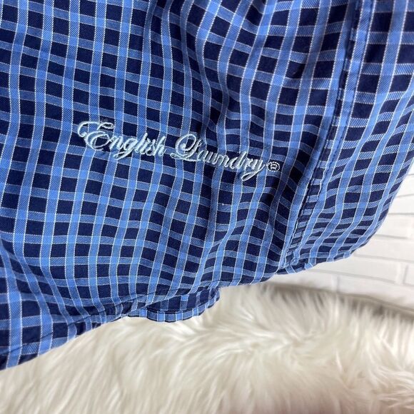 English Laundry Cotton Plaid Button Down Shirt - Picture 5 of 5